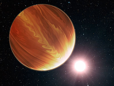 Artist's impression of the hot planet Osiris