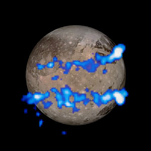 Hubble observation of aurorae on Ganymede