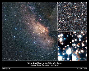 Hubble Spots White Dwarfs in Milky Way's Central Hub