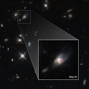 Neutron-Star Collision Releases Puzzling Burst of Infrared Light