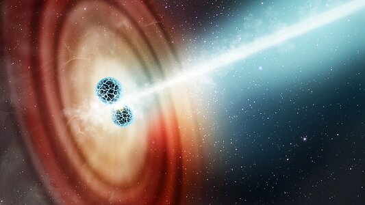 Hubble Spots Ultra-Speedy Jet Blasting From Star Crash