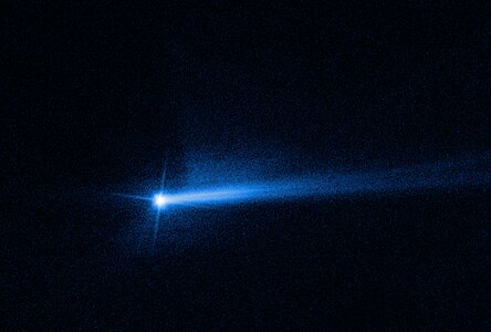 Twin Tail Revealed in New Hubble Image of Didymos-Dimorphos System Following DART Impact