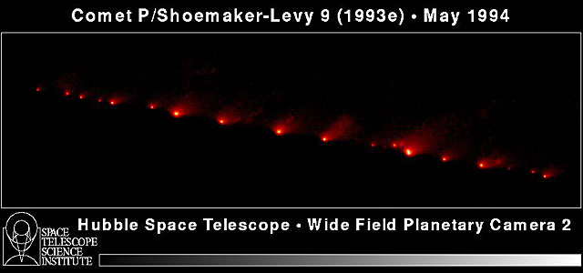 Hubble's Panoramic Picture of Comet P/Shoemaker-Levy 9