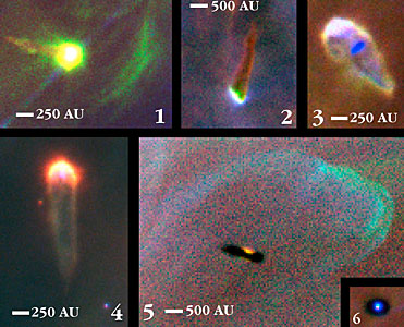 Proplyds in the Orion Nebula