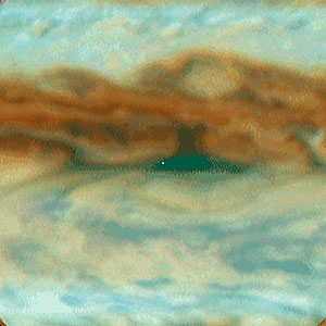 Galileo Probe Entry Site on Jupiter