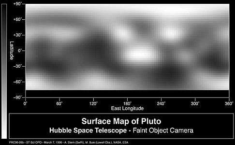 Map of Pluto's Surface