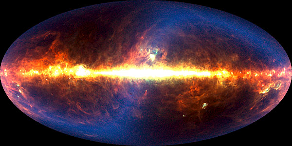 DIRBE 60 micrometer image of sky