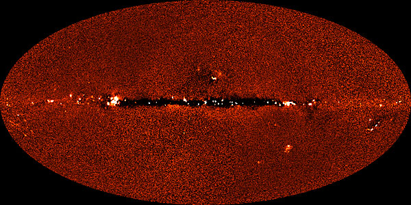 DIRBE 240 micrometer image of sky