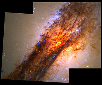 Turbulent Cauldron of Starbirth in Nearby Active Galaxy