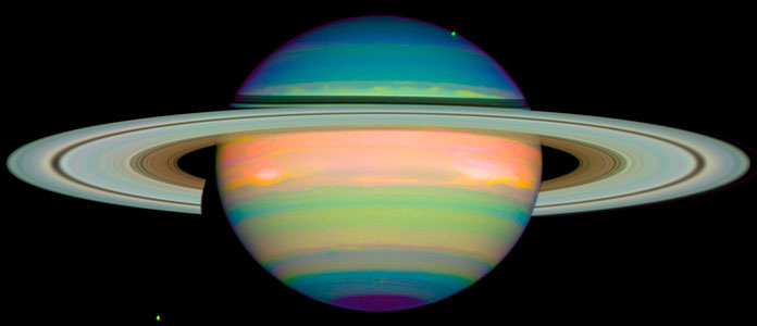 An infrared view of Saturn