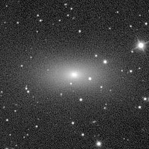 Disk around a black hole in galaxy NGC 7052 (ground-based view)