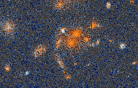 Distant galaxy cluster HST002013+28366