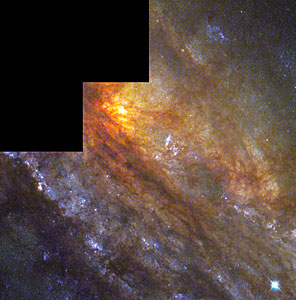 Behind a dusty veil lies a cradle of star birth