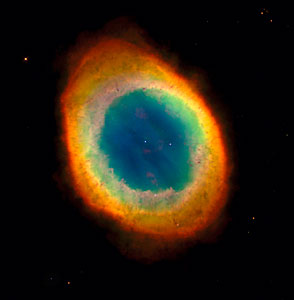 Looking down a barrel of gas at a doomed star