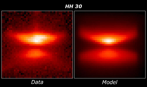 HH 30 model comparison