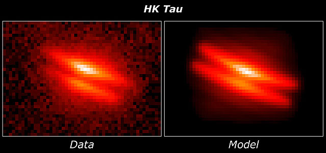 HK Tauri/c model comparison