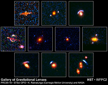 Hubble's top ten gravitational lenses