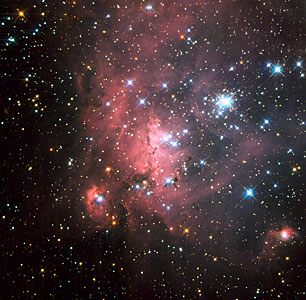 Probing a super-giant shell of gas and stars