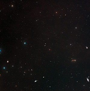 Wide-field view of NGC 4634 and NGC 4633 (ground-based image)