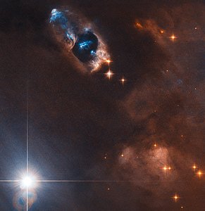 The smoking gun of a newborn star
