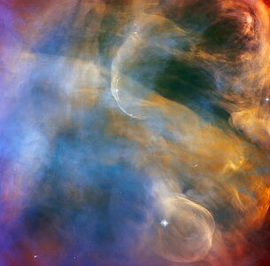 Celestial Cloudscape in the Orion Nebula