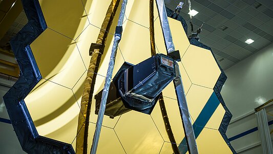 Image of the NASA/ESA/CSA James Webb Space Telescope from March 2020.