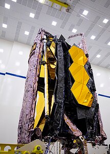 Stowed JWST at Northrop Gruman
