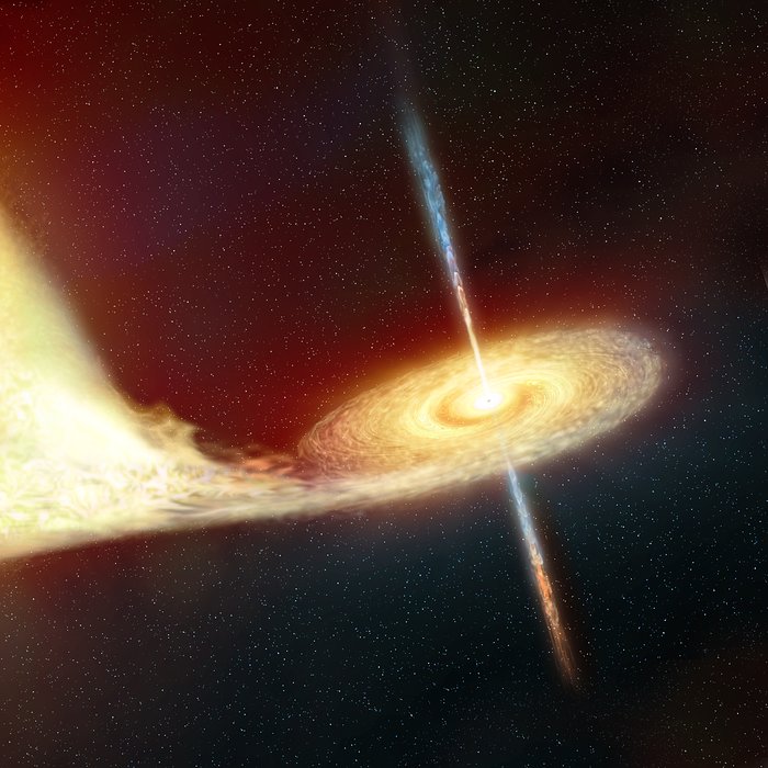 Artist's impression of a black hole