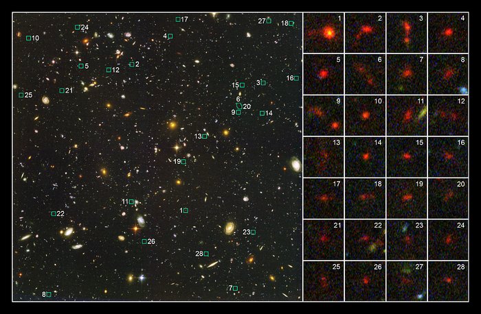 Probing the distant Universe for young galaxies