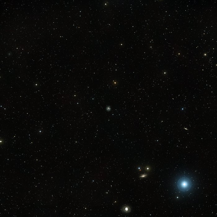 Wide-field view of NGC 1073 and its surroundings (ground-based image)