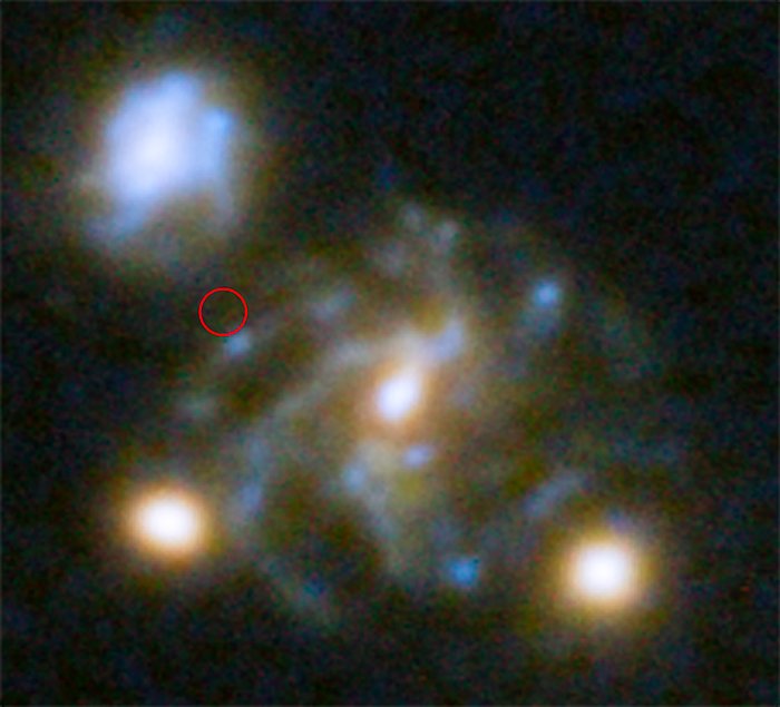 Third image of galaxy hosting most distant known star