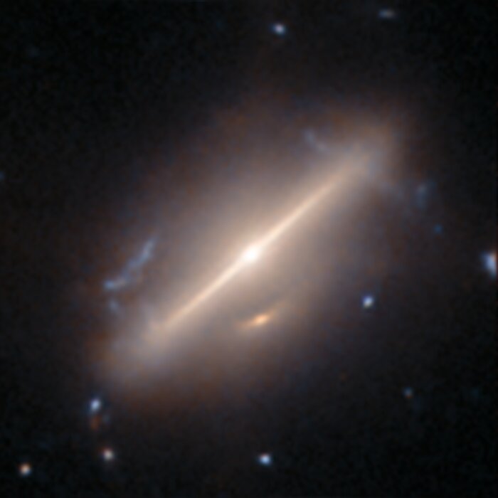 An anomaly from Hubble’s archive — Merging galaxies 1