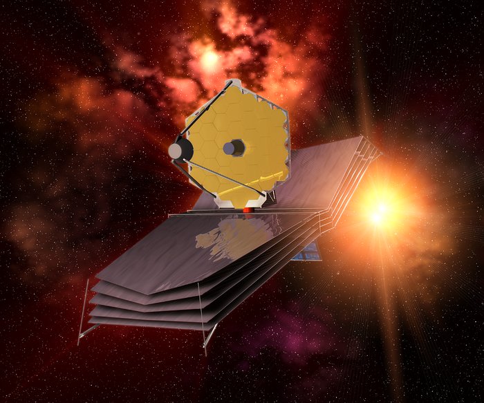 The James Webb Space Telescope (artist's impression)