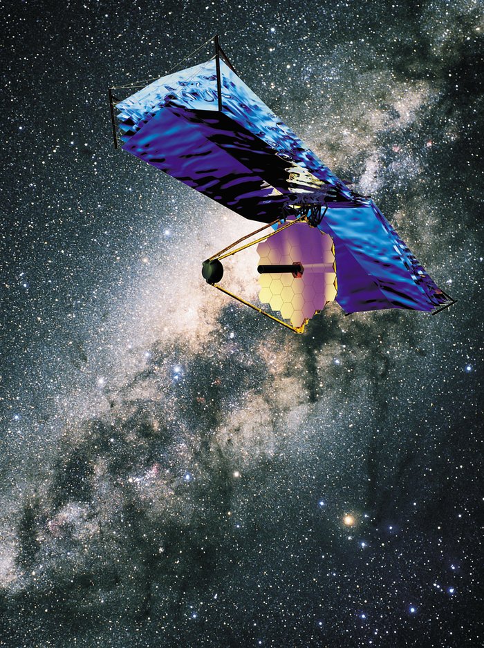 The James Webb Space Telescope (artist's impression)