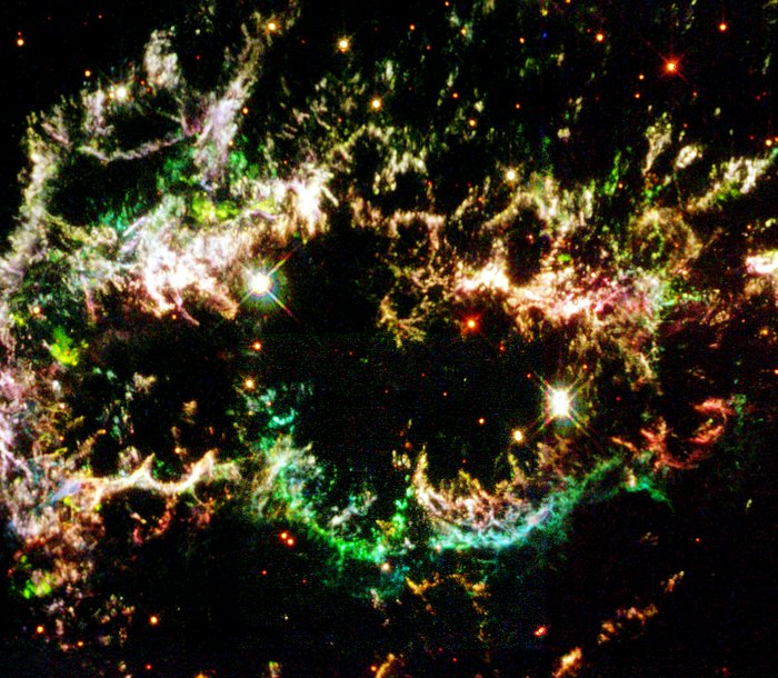 Details of Supernova Remnant Cassiopeia A