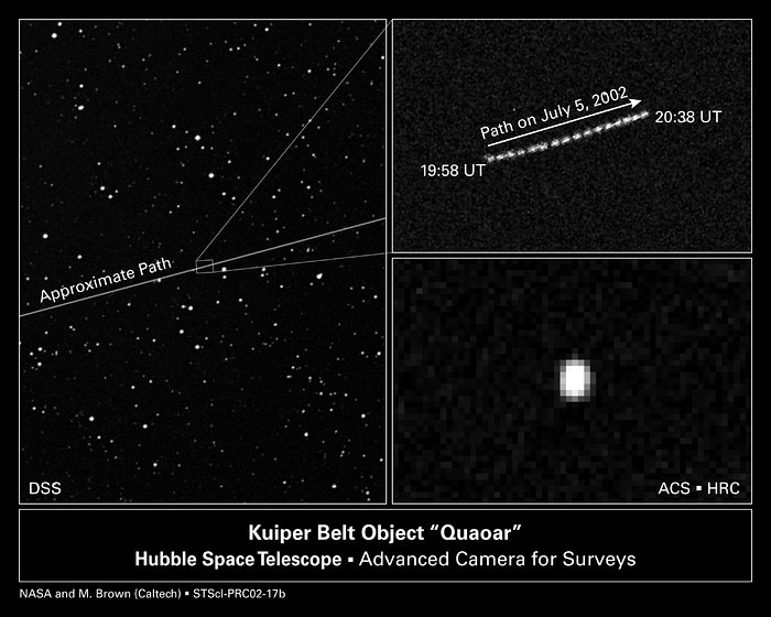 ACS images of KBO 'quaoar'