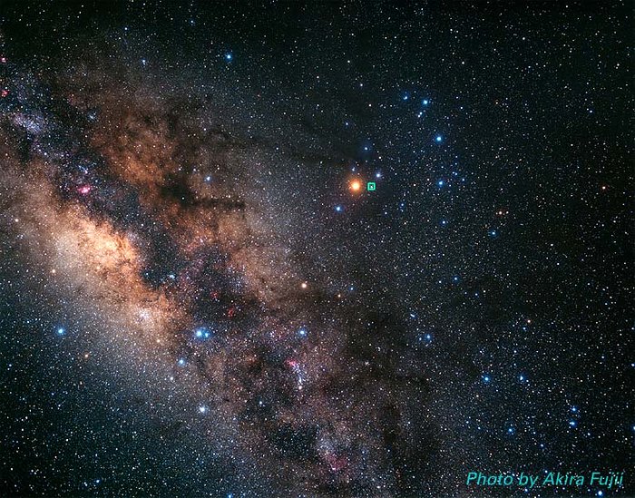 The Milky Way and Scorpius constellation (ground-based image)