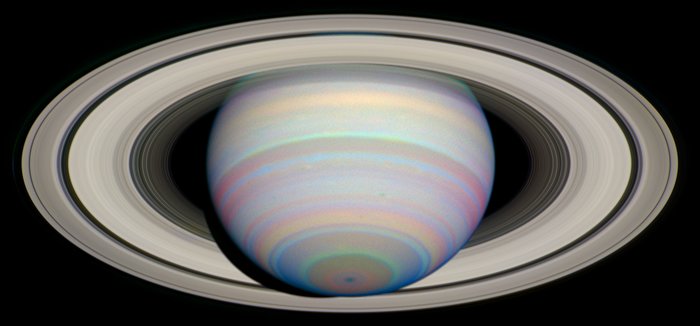 The Slant on Saturn's Rings (Infrared)