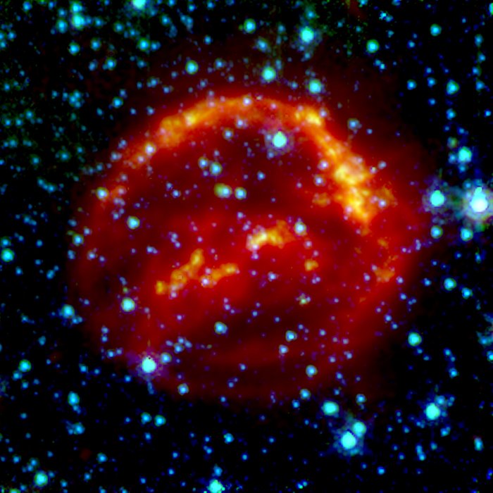 Spitzer Space Telescope: Kepler's Supernova Remnant (infrared data)