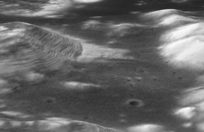 Hubble Image Overlaid on Modeling of Apollo 17 Landing Site