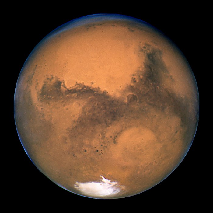 Mars near opposition 1995-2005: 2001