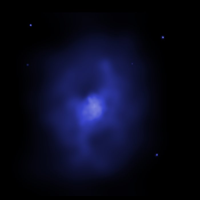 X-ray Image of Galaxy Cluster MS 0735