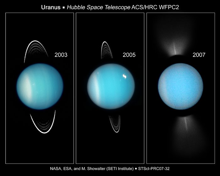 Going, Going, Gone: Hubble Captures Uranus' Rings on Edge