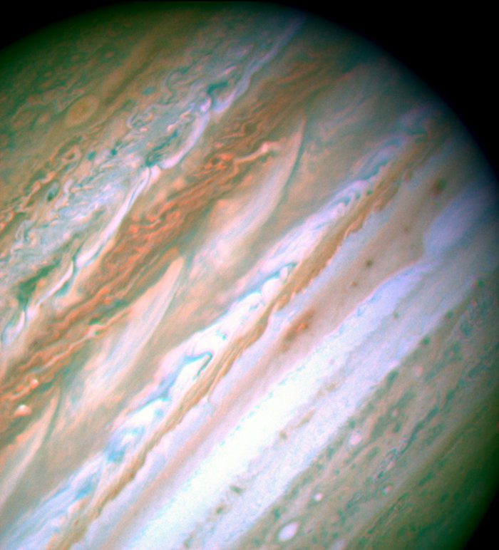 Visible-Light Image of Jupiter -- Hubble Space Telescope