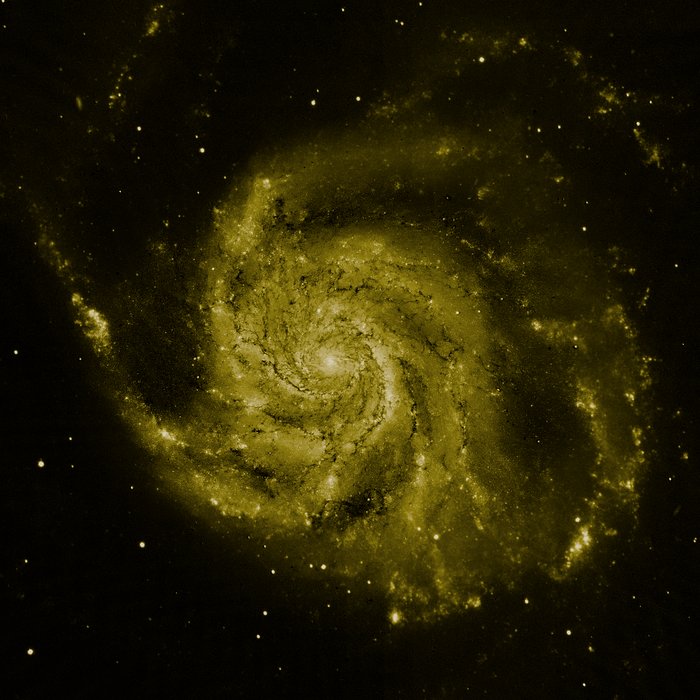 M101 composite image: Hubble data (green component)