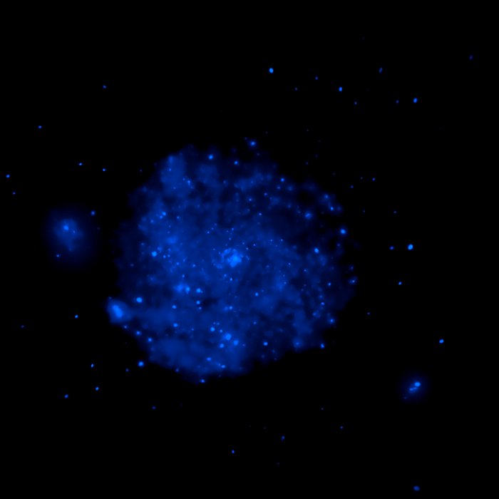 M101 composite image: Chandra data (blue component)