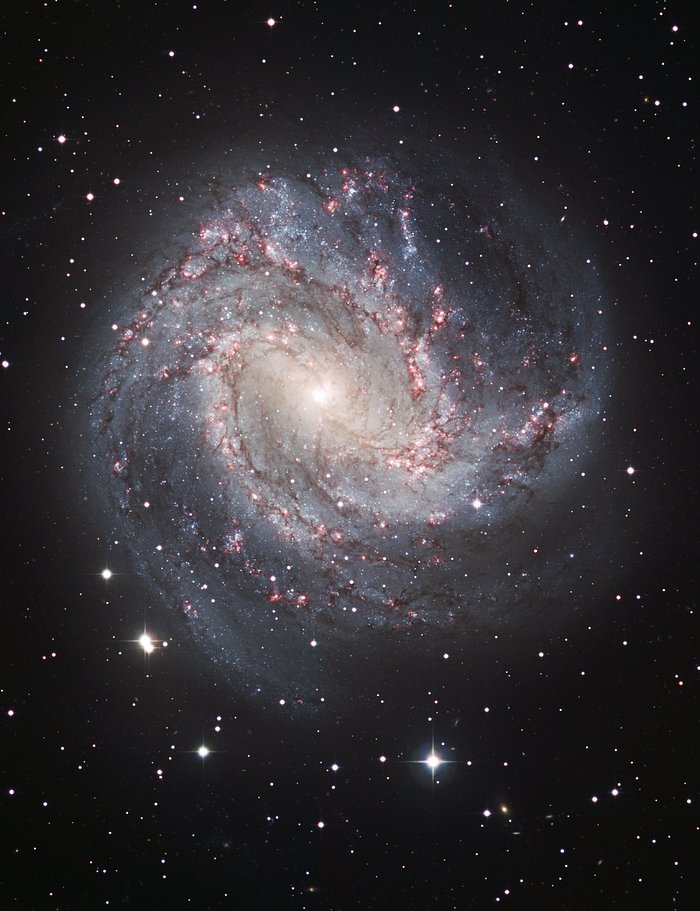 Ground-based image of M83 Taken at ESO in La Silla, Chile