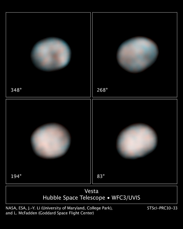 The faces of Vesta