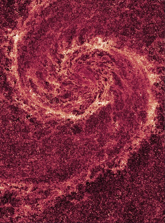 Hubble NICMOS infrared image of M51