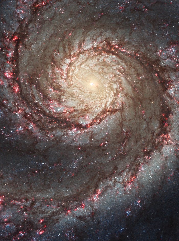 Hubble ACS visible image of M51